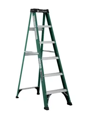 escalera tijera de fibra de vidrio